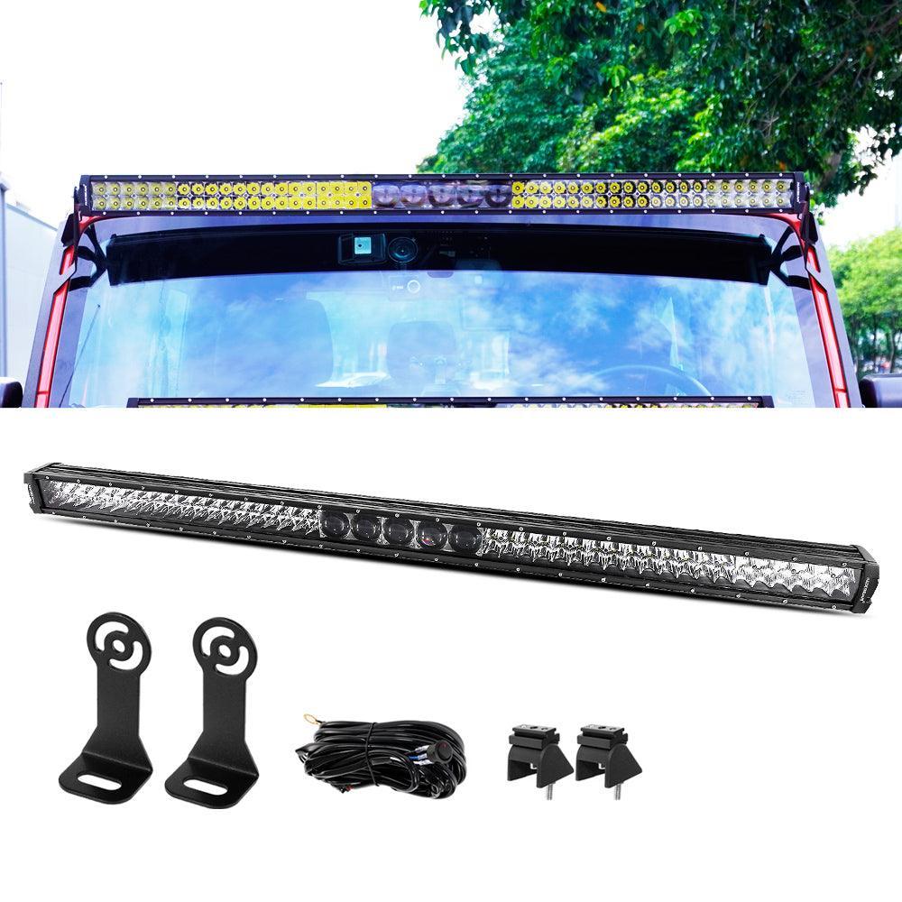 NEW 5D-PRO Series Spot Led Light Bars with DT Wiring Harness Kit For JEEP - Image 25