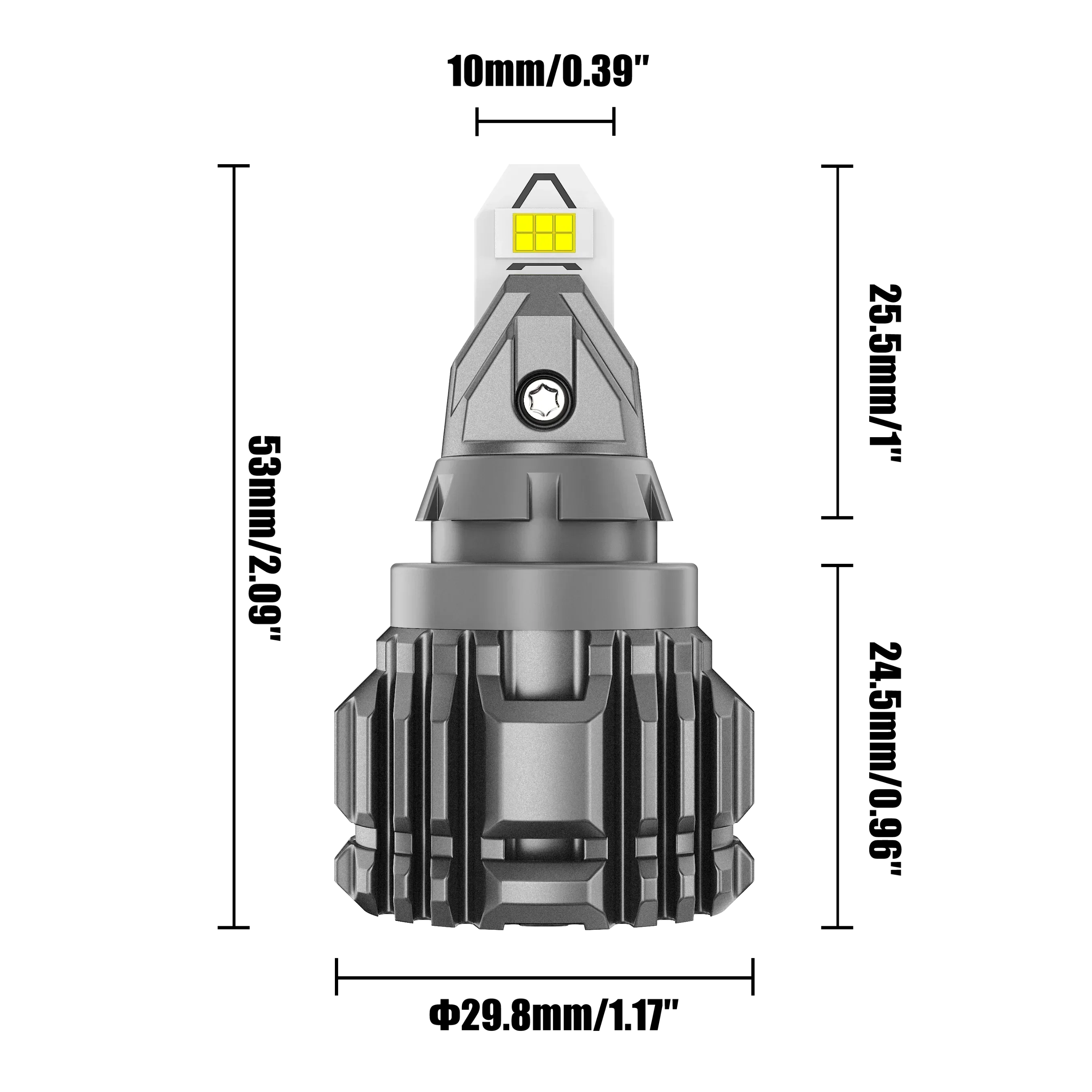 🆕912 921 T15 W16W Upgraded High Brightness LED Reverse Back-up Light Bulbs 50W 8000LM CAN-Bus Error Free 6500K White B21 Series | 2 Bulbs - Image 6