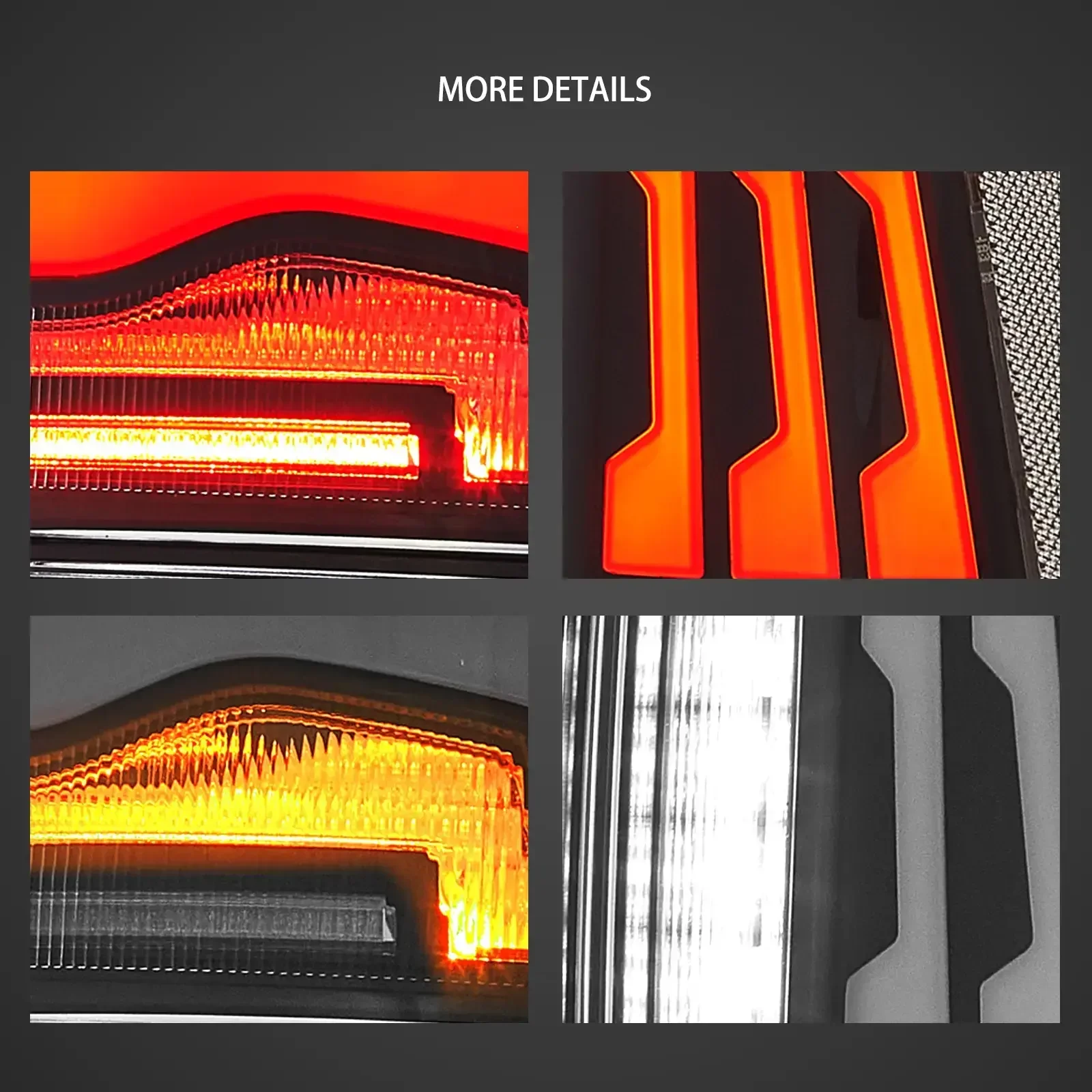 Upgrade LED Tail Lights Assembly With Amber Turn Signal For 2009-2018 Dodge Ram - Image 7