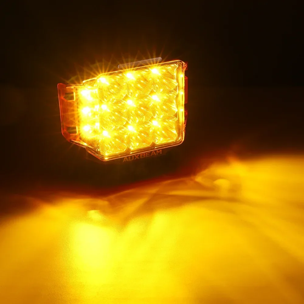 V-MAX Series 4/5/7 Inch LED Pod Lights Dark Amber Cover Light Shield Cover - Image 2