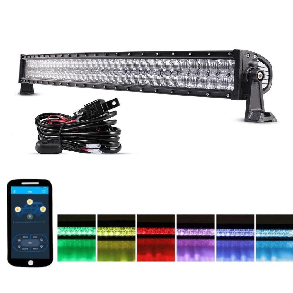 V-Series RGB Straight/Curved 5D lens Combo Beam Double Row LED Light Bar for Chevy Tahoe - Image 23