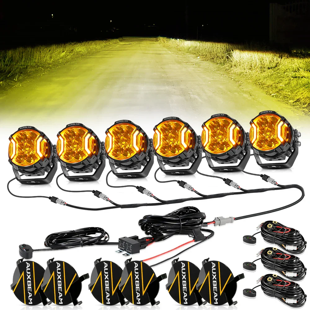 V-ULTRA Series | 3 Inch 108W LED Side Shooter Amber Pod Lights with Amber DRL - Image 11