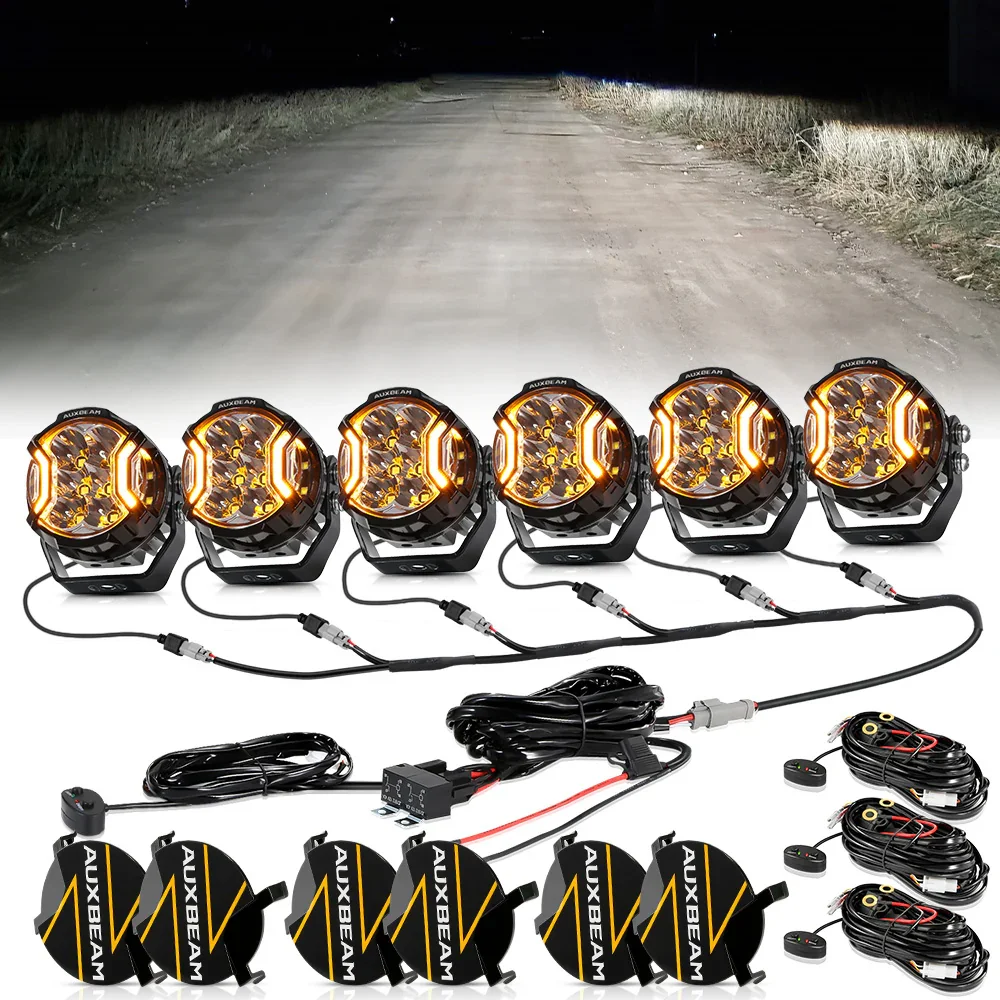 V-ULTRA Series | 3 Inch 108W LED Side Shooter White Pod Lights with Amber DRL - Image 13