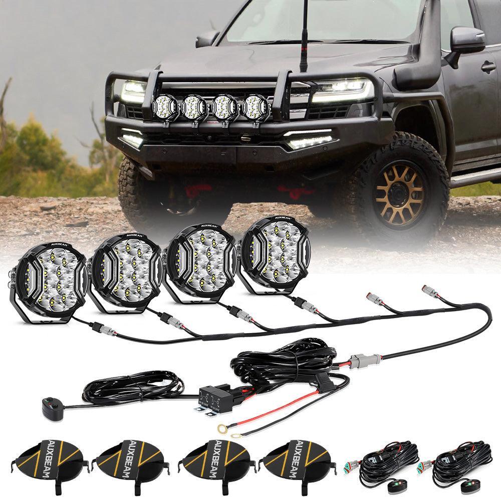 V-ULTRA Series | 5 Inch 172W LED Side Shooter White Pod Lights with Amber DRL - Image 13
