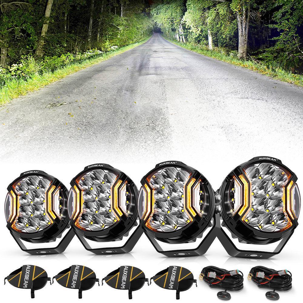 V-ULTRA Series | 5 Inch 172W LED Side Shooter White Pod Lights with Amber DRL - Image 15