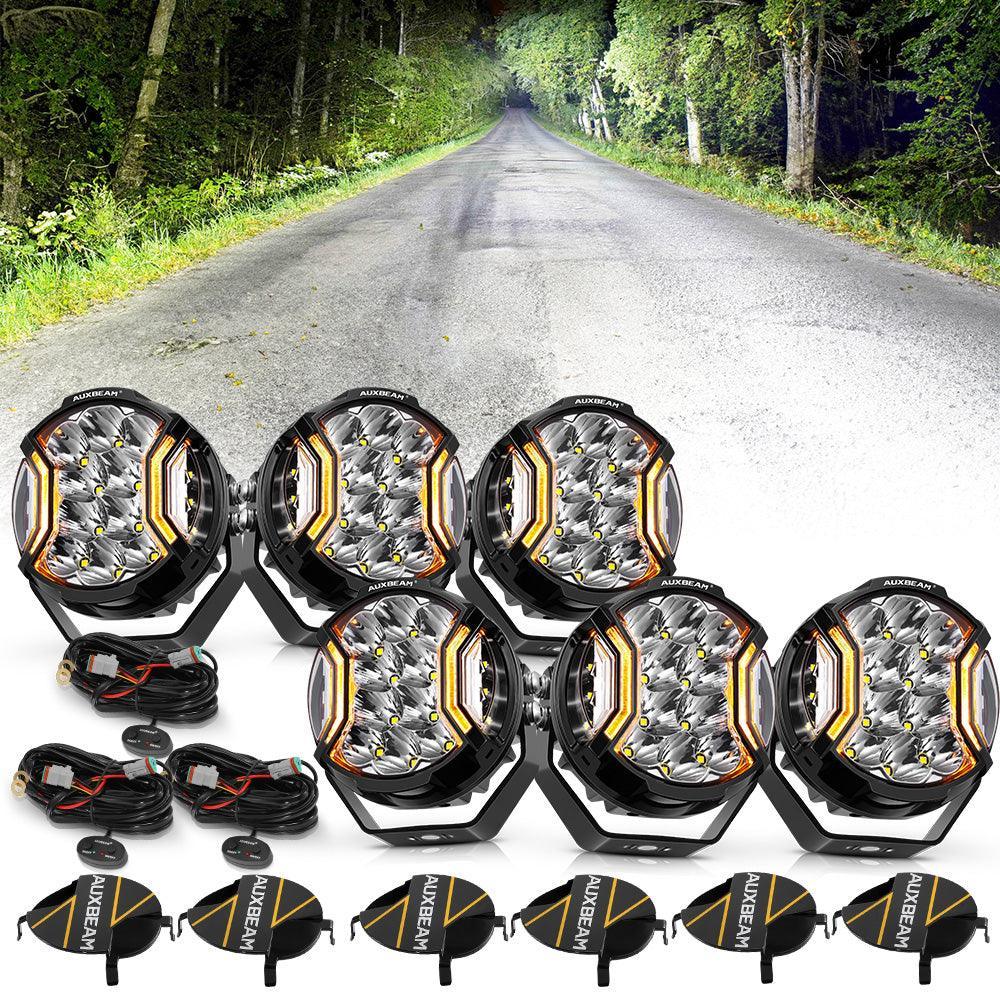 V-ULTRA Series | 5 Inch 172W LED Side Shooter White Pod Lights with Amber DRL - Image 16