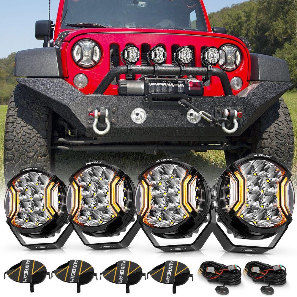 V-ULTRA Series | 5 Inch 172W LED Side Shooter White Pod Lights with Amber DRL - Image 19