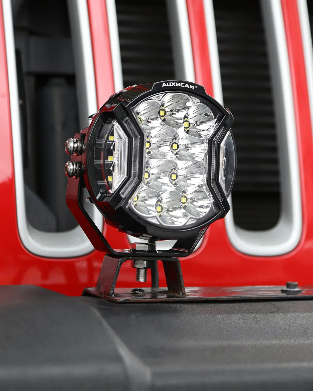 V-ULTRA Series | 5 Inch 172W LED Side Shooter White Pod Lights with Amber DRL - Image 4