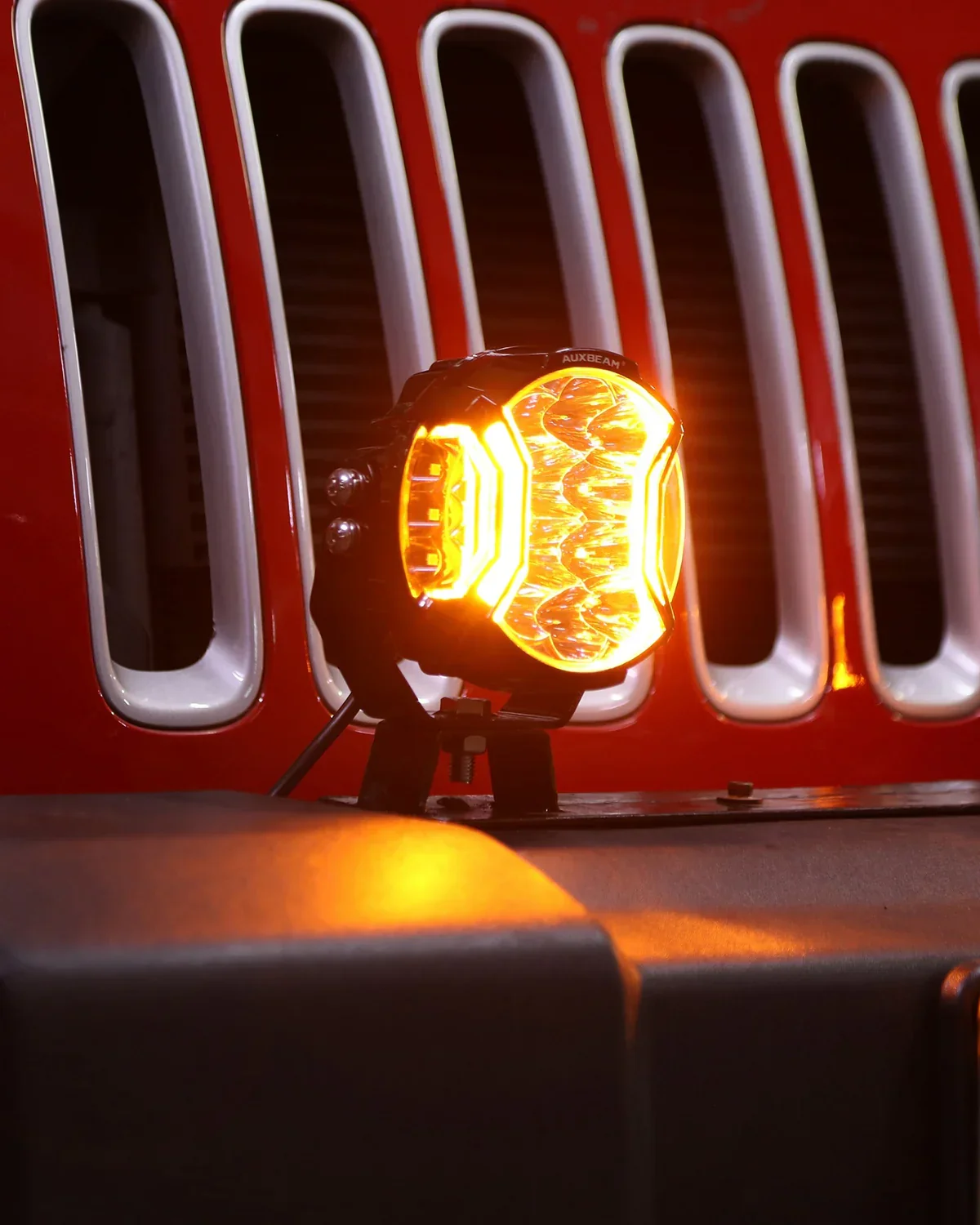 V-ULTRA Series | 5 Inch 172W LED Side Shooter White Pod Lights with Amber DRL - Image 5