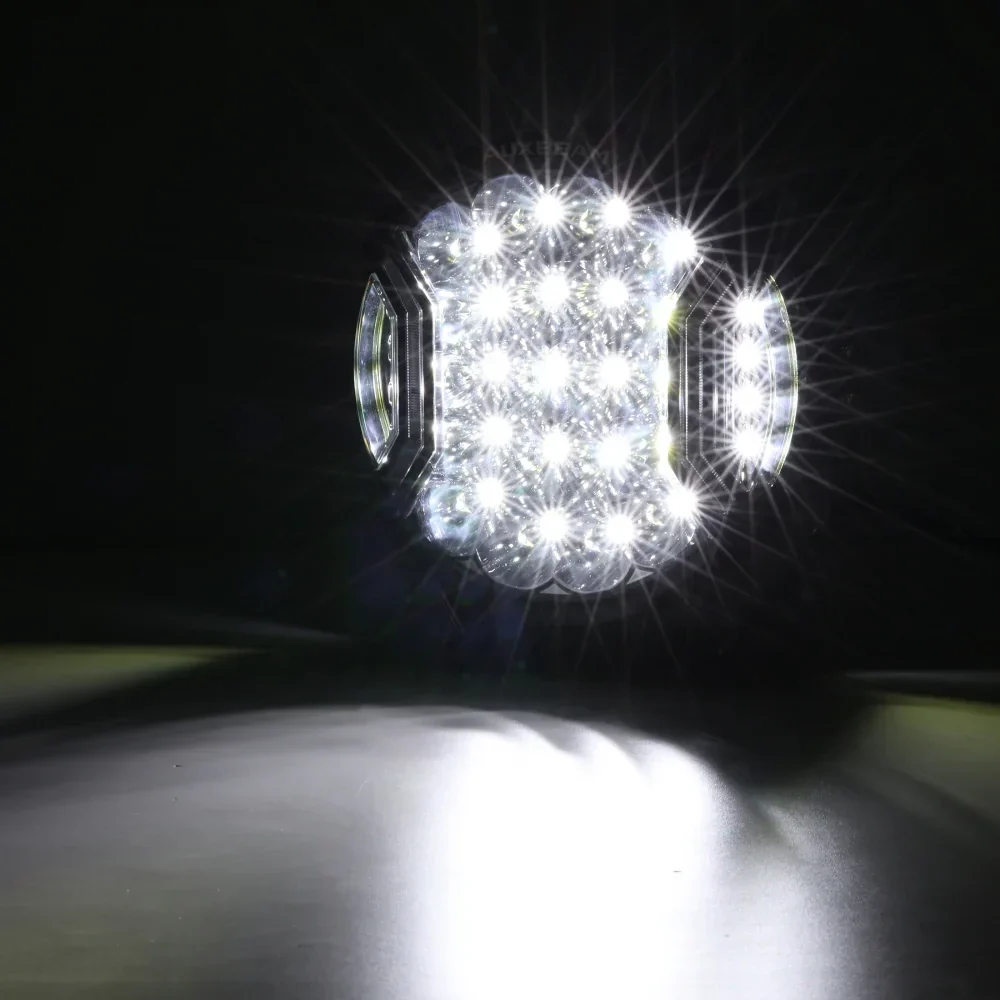 V-ULTRA Series | 9 Inch 300W LED Side Shooter White Driving Lights with Amber DRL - Image 3