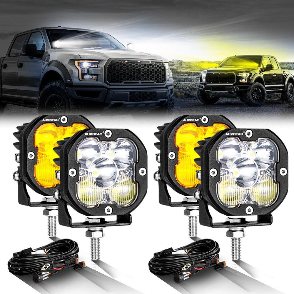 XP-ULTRA Series 3 Inch 80W Combo Beam LED Pods Amber&White Offroad Lights - Image 9