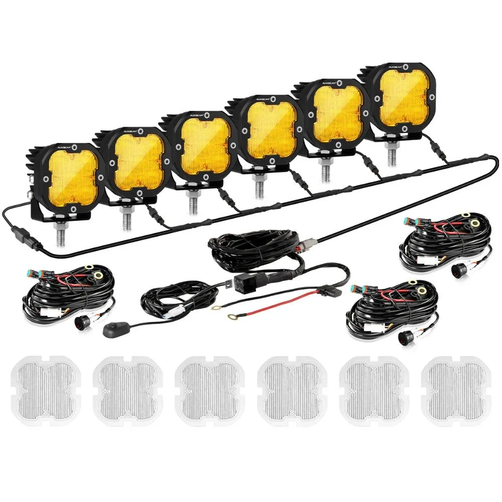 XP-ULTRA Series 3 Inch 80W Flood Beam LED Pods Amber&White Offroad Lights - Image 15