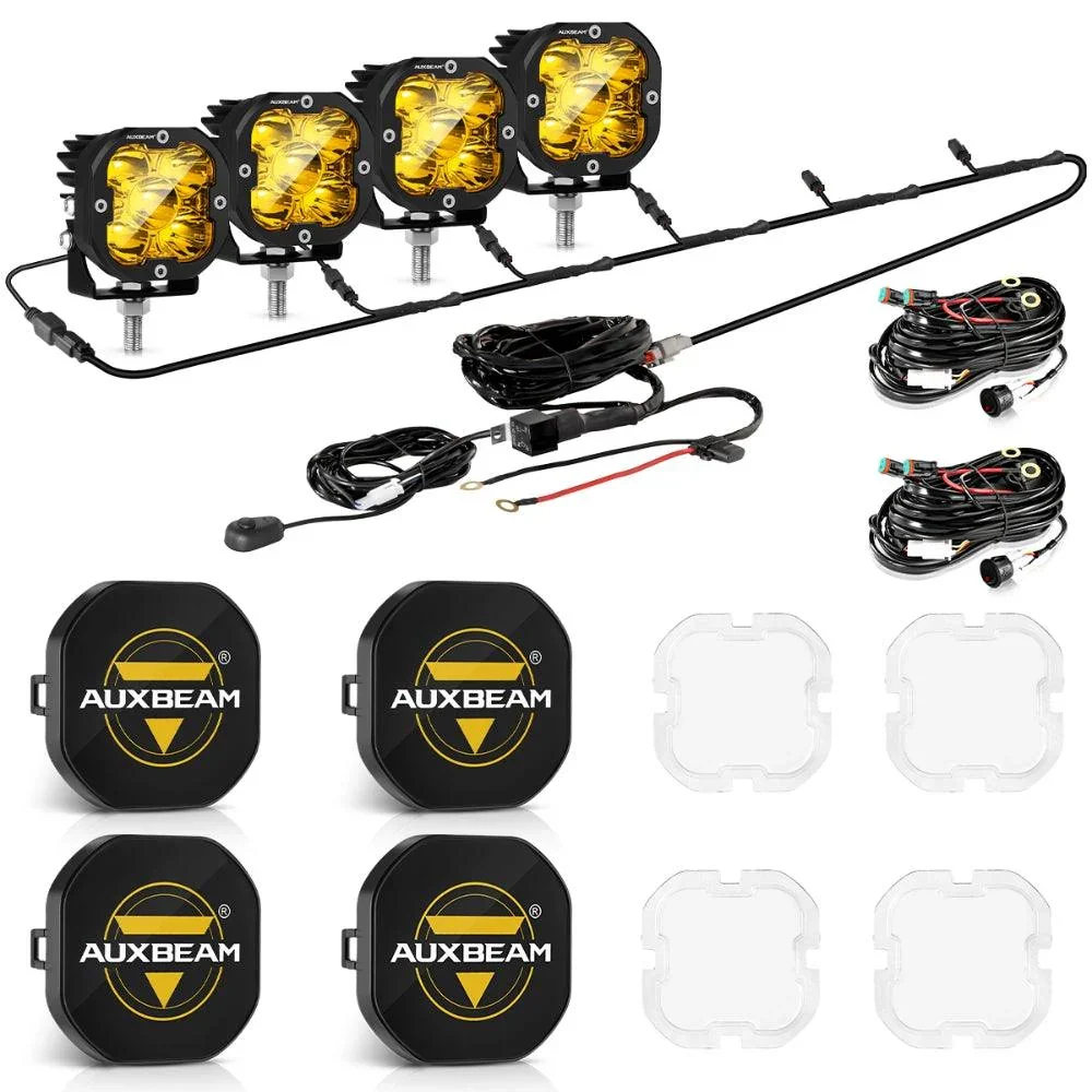 XP-ULTRA Series 3 Inch 80W Spot Beam LED Pods Amber&White Offroad Lights - Image 12