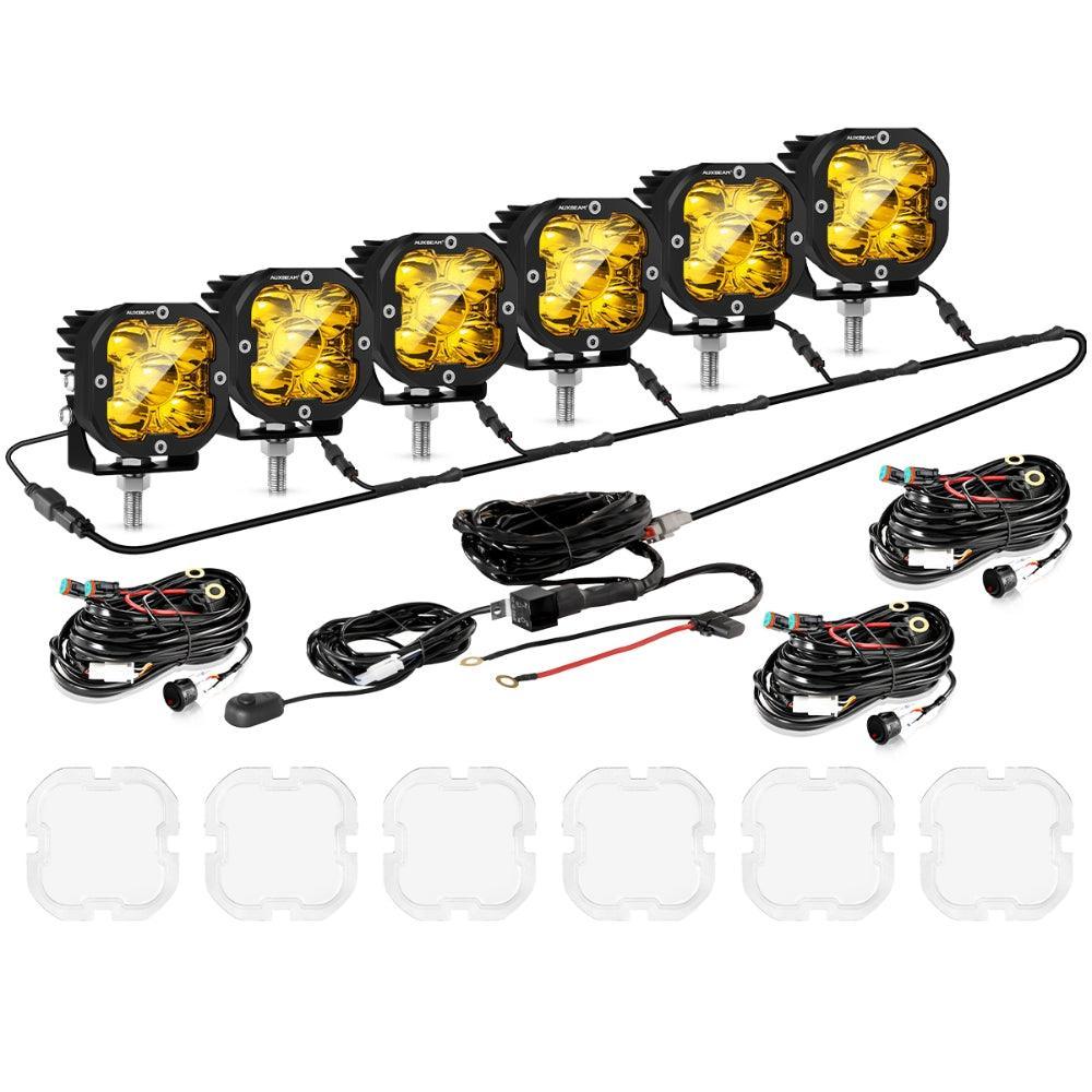 XP-ULTRA Series 3 Inch 80W Spot Beam LED Pods Amber&White Offroad Lights - Image 14
