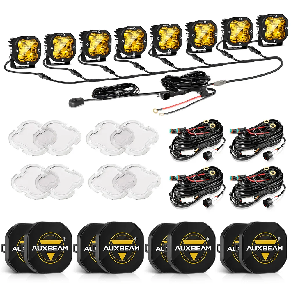 XP-ULTRA Series 3 Inch 80W 9600LM LED Pods Lights White&Amber - Image 55