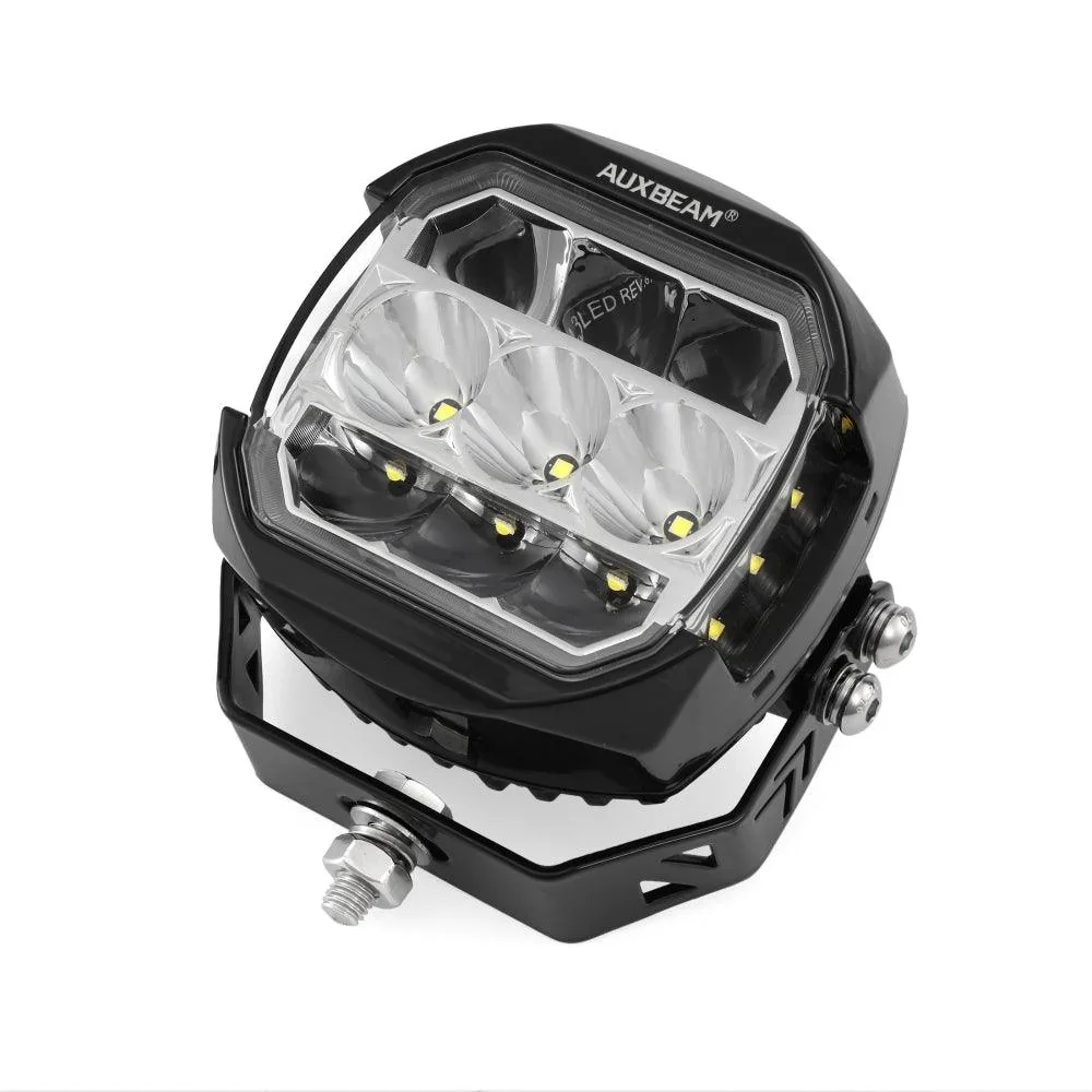 XP-ULTRA Series 5 Inch 174W LED Side Shooter Pod Lights with White DRL&Amber Turn Signal Light - Image 10