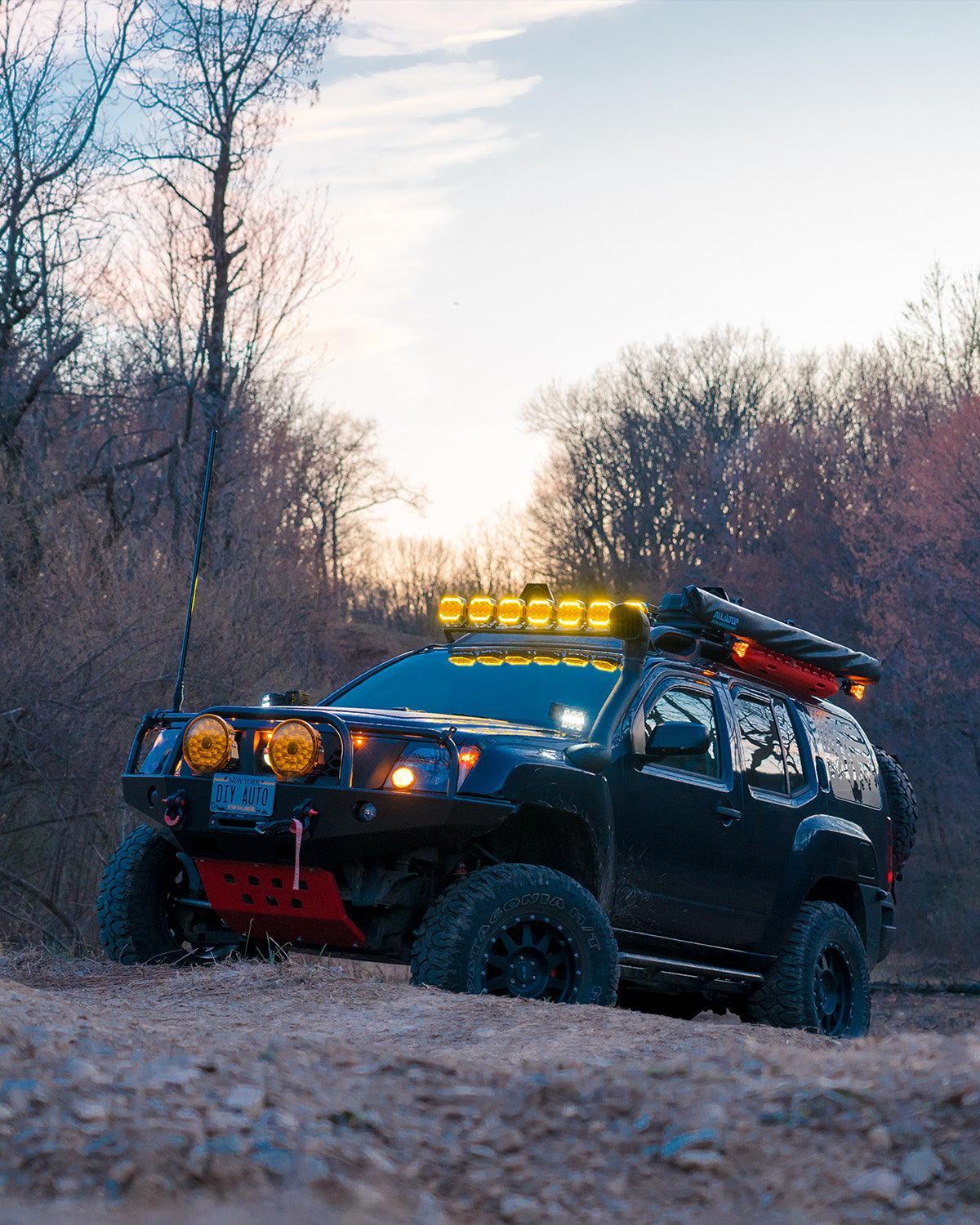 XP-ULTRA Series 5 Inch 174W LED Side Shooter Pod Lights with White DRL&Amber Turn Signal Light - Image 3