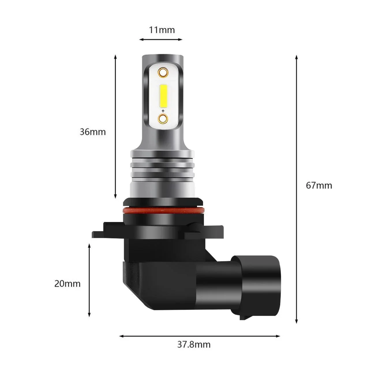 (2pcs/set) H10/9145/9140 GC3 White Yellow Light 8000LM LED Fog Light Bulbs/DRL - Image 3