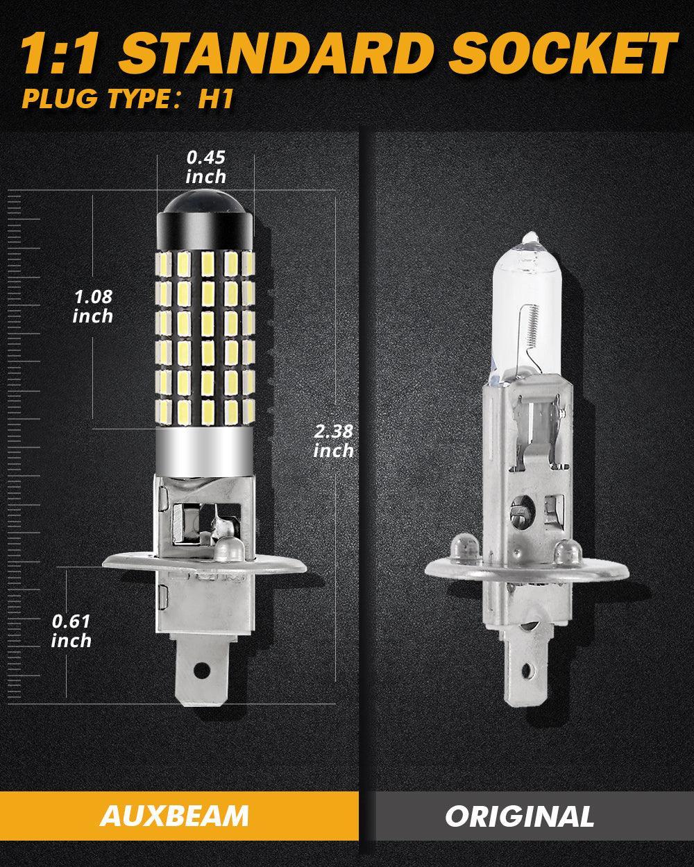 H1 LED Fog Light/DRL Bulbs 6W 2000ML 6500K White | 2 Bulbs - Image 2