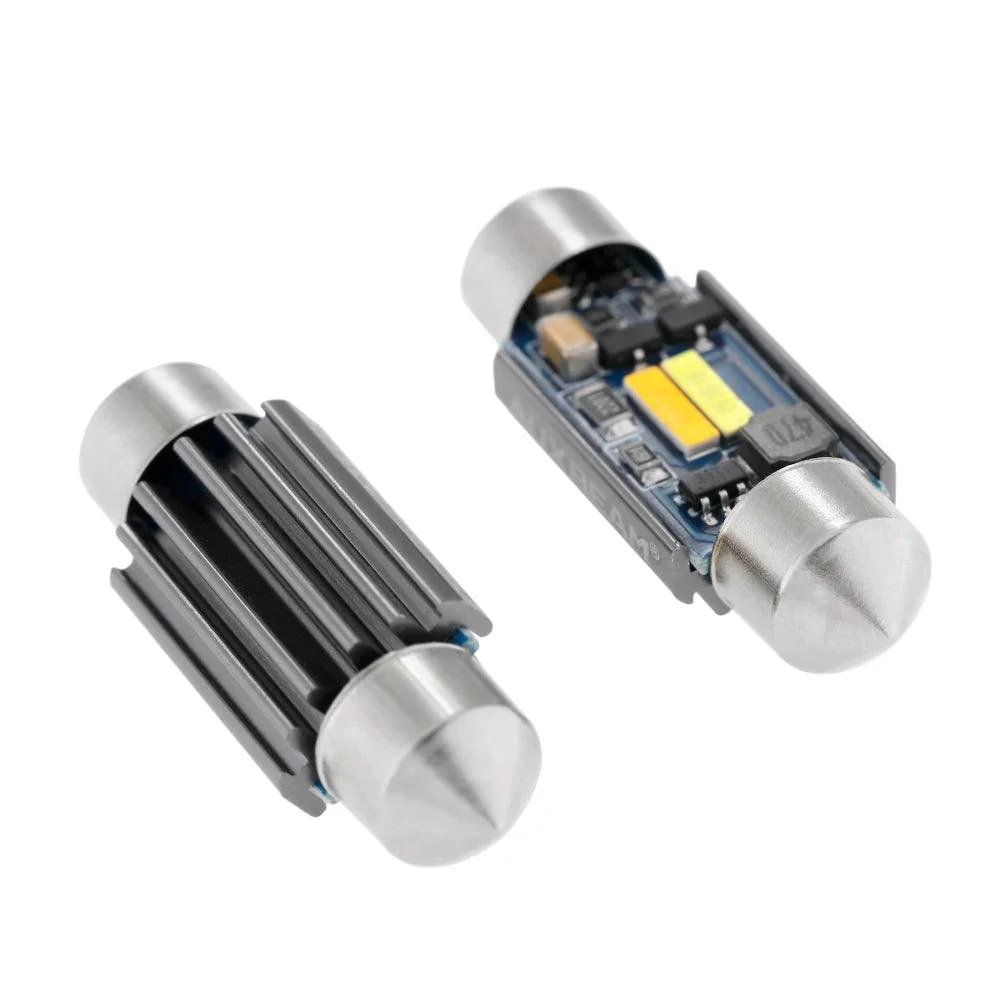🆕(2pcs/set) Dual Color Switchback 36MM DE3174 3425 6461 11005 12854 1.42" 1860CSP 6500K Cool White& 5000K Natural White LED Festoon Canbus For Interior Dome Map License Plate Bulbs - Image 5