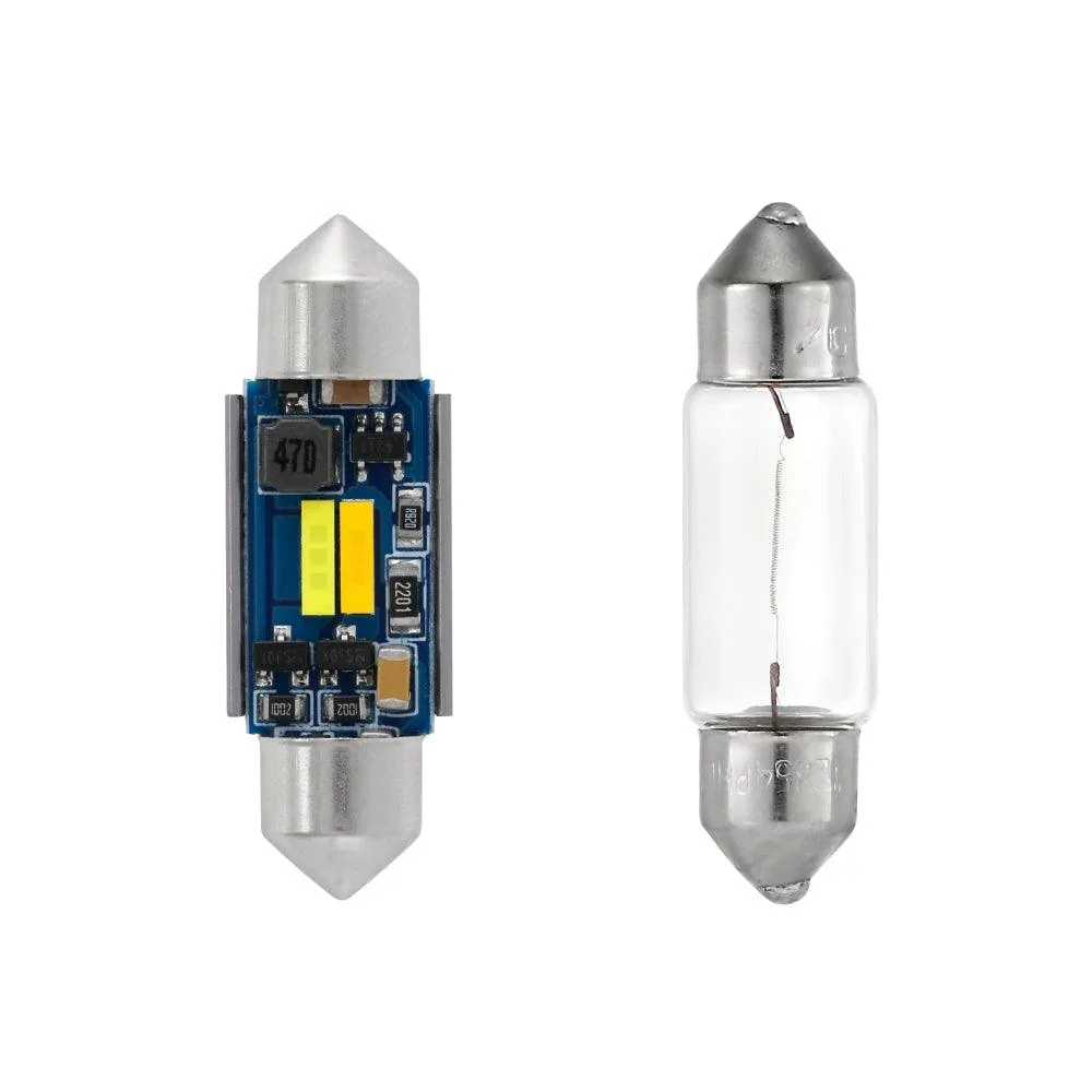 🆕(2pcs/set) Dual Color Switchback 36MM DE3174 3425 6461 11005 12854 1.42" 1860CSP 6500K Cool White& 5000K Natural White LED Festoon Canbus For Interior Dome Map License Plate Bulbs - Image 8