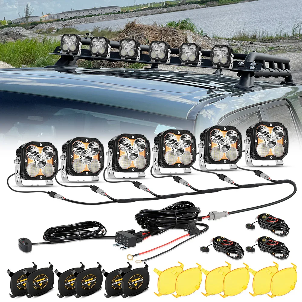 XP-ULTRA Series 4.5 Inch Combo Beam LED Pod Lights Off Road Lights with Amber DRL - Image 12