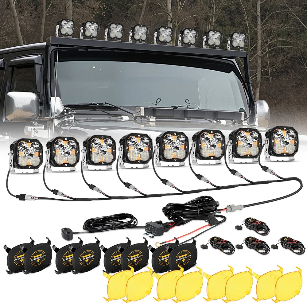XP-ULTRA Series 4.5 Inch Combo Beam LED Pod Lights Off Road Lights with Amber DRL - Image 14