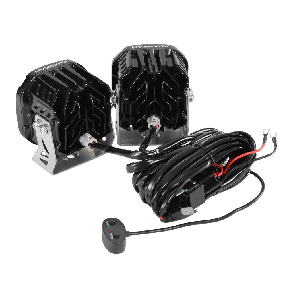 XP-ULTRA Series 4.5 Inch Flood Beam LED Pod Lights Off Road Lights with Amber DRL - Image 8