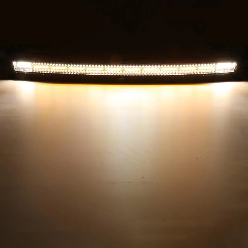 50 Inch 6 Modes White&Amber Curved Off Road Led Light Bar - Image 12