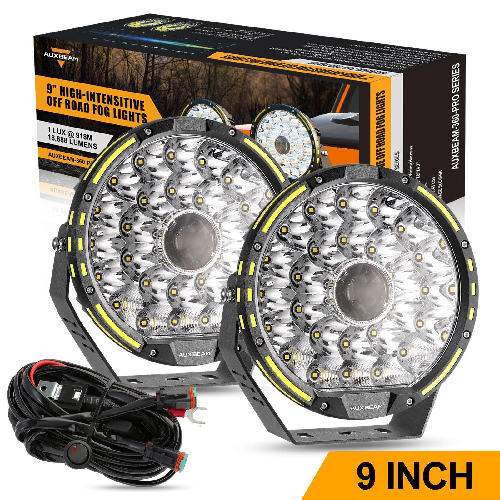 (2pcs/set) 9 INCH 270W 37776LM 360-PRO Series Custom Lens Offroad LED Driving Lights+Amber/Black Covers(Optional) for JEEP WRANGLER JL JK TJ - Image 29