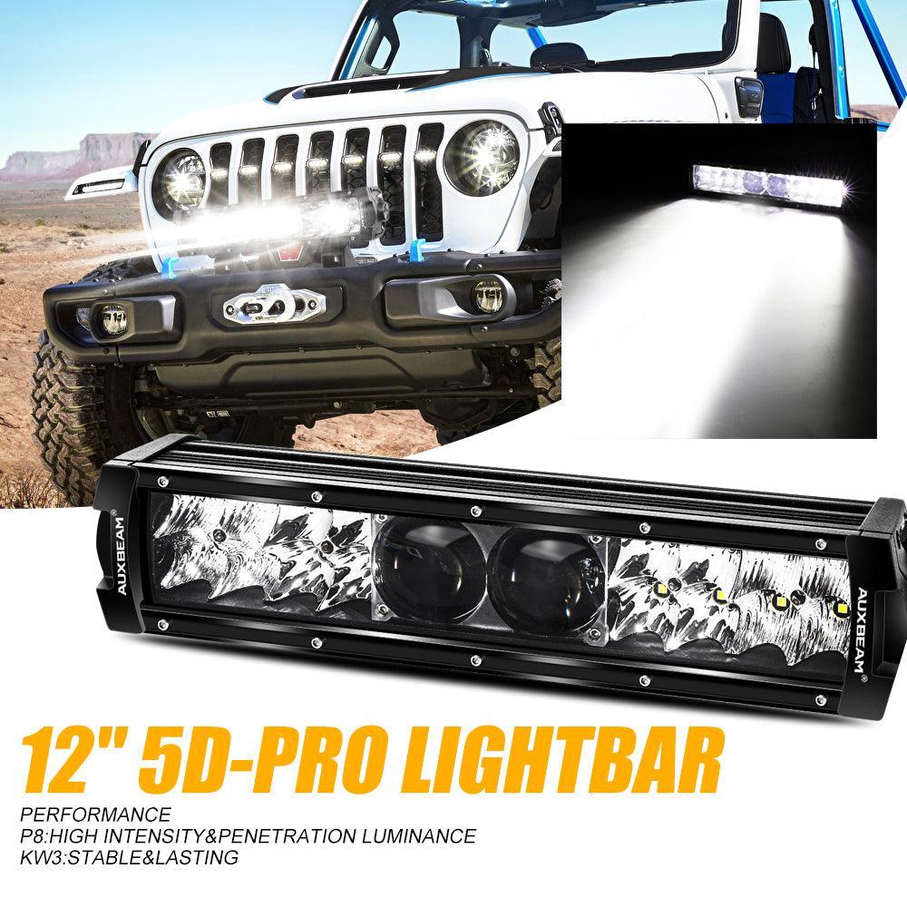 NEW 12 Inch 5D-PRO Series 12000LM Spot Beam Off Road Led Light Bar - Image 14