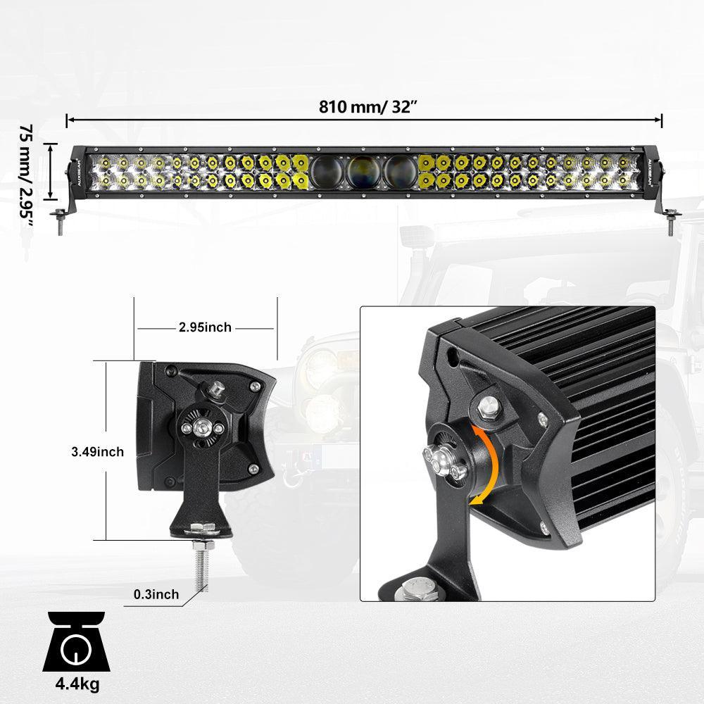 NEW 32 Inch 5D-PRO Series 33000LM Spot Beam Off Road Led Light Bar - Image 12